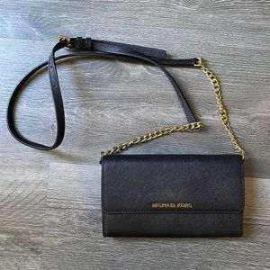 Michael Kors black clutch/crossbody